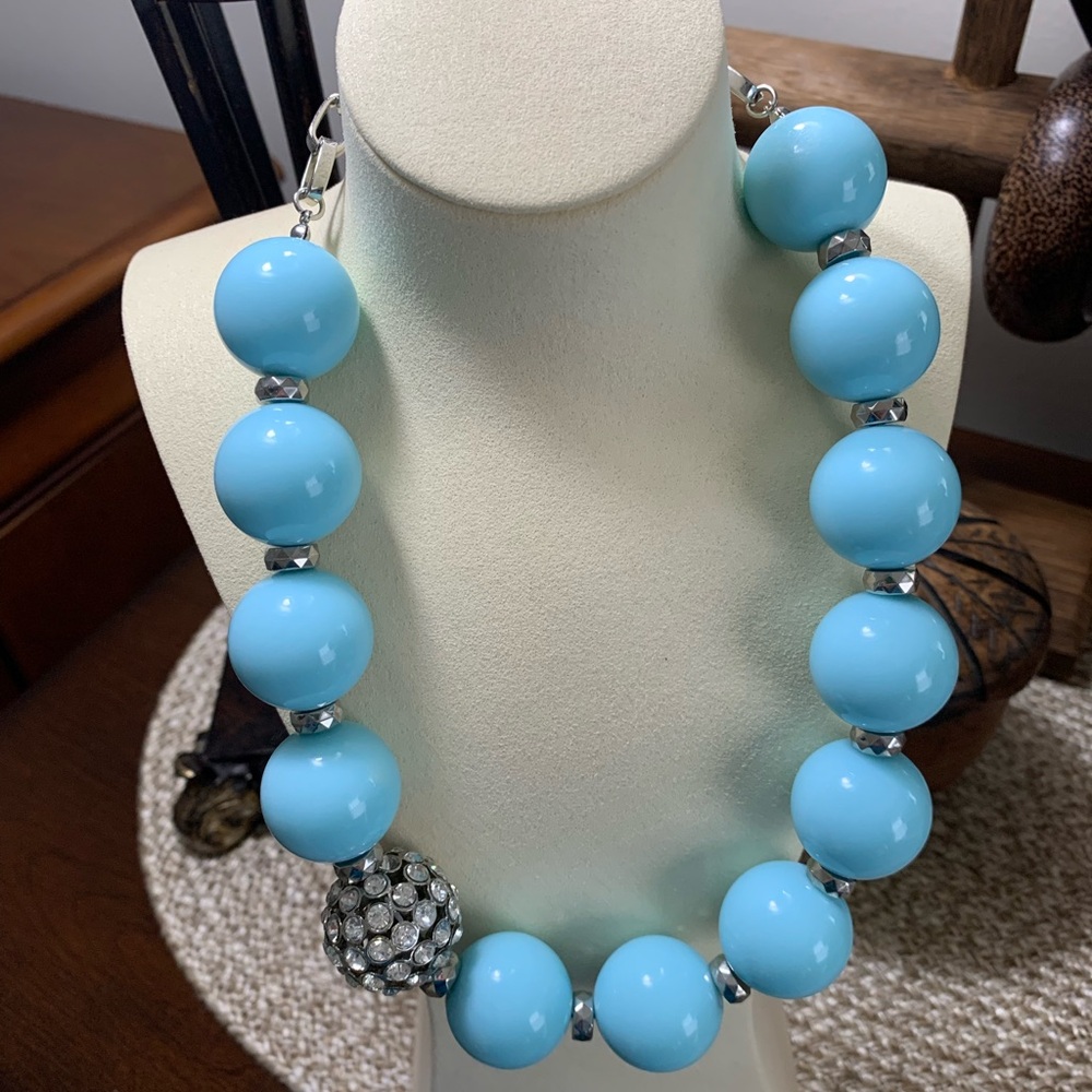 M Haskell Large Bead @ Crystal Necklace